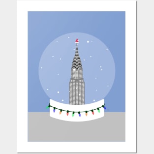 New York City NYC Christmas Snow Globe Posters and Art